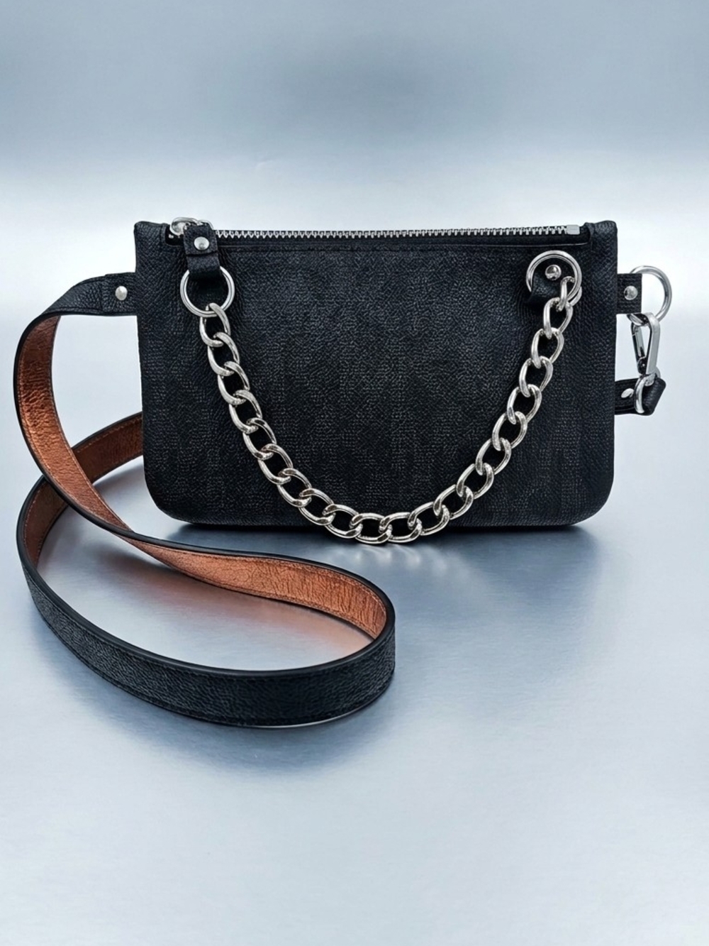 Michael Kors Belt Bag with Silver Chain